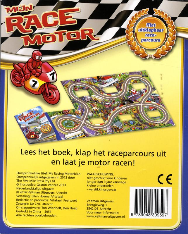 Achterkant van Mijn racemotor