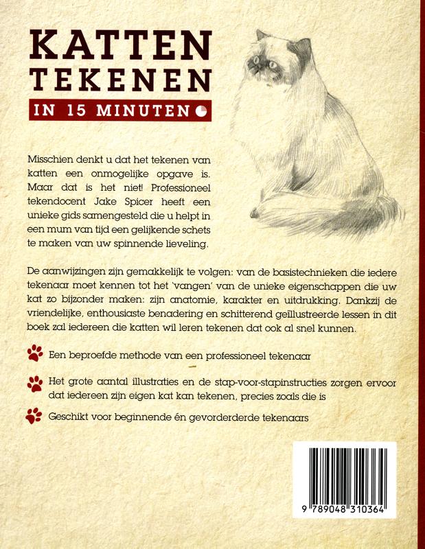 Achterkant van Katten tekenen in 15 minuten