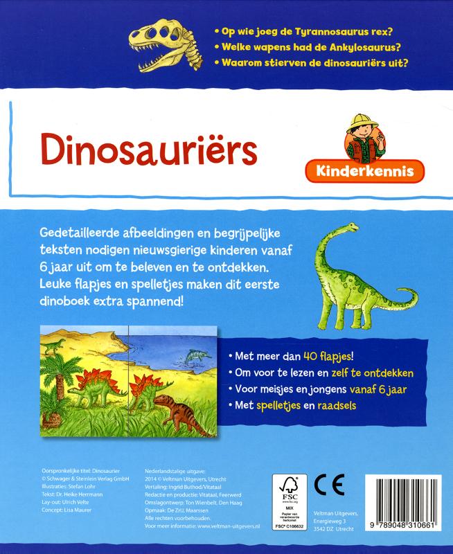 Achterkant van Dinosauriers