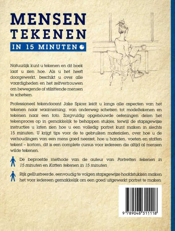 Achterkant van Mensen tekenen in 15 minuten