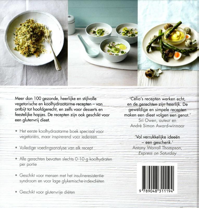Achterkant van Vegetarisch, koolhydraatarm en glutenvrij