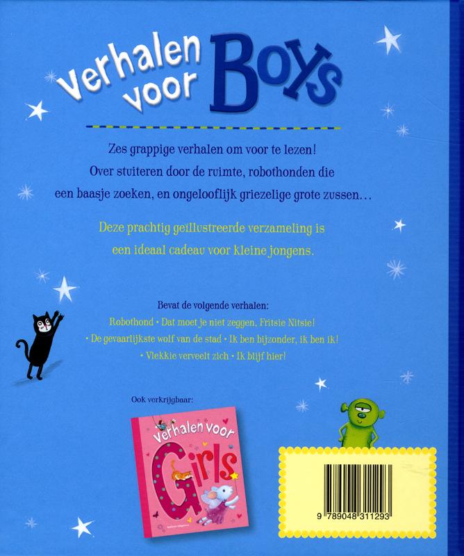 Achterkant van Verhalen voor boys