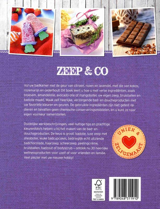 Achterkant van Zeep & co