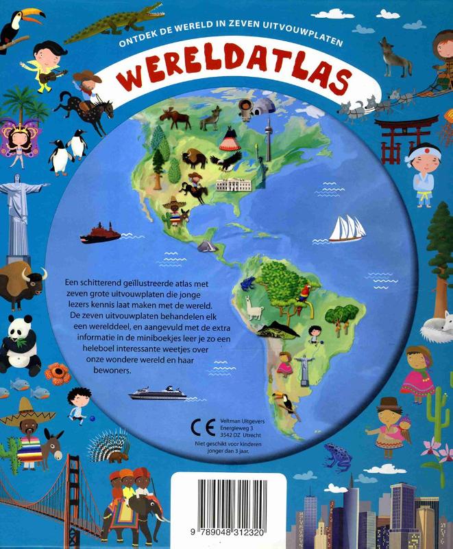 Achterkant van Wereldatlas