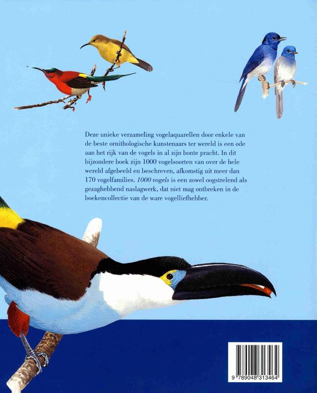 Achterkant van 1000 vogels