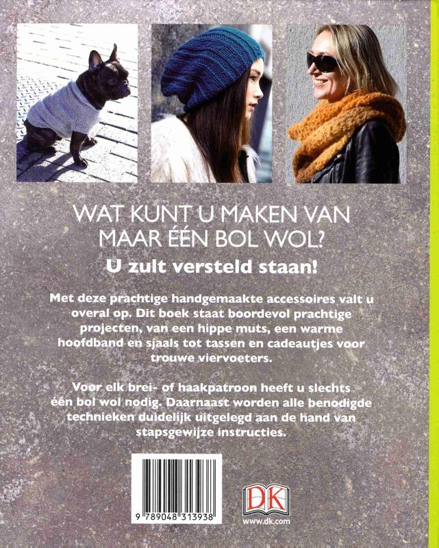 Achterkant van Eén bol wol