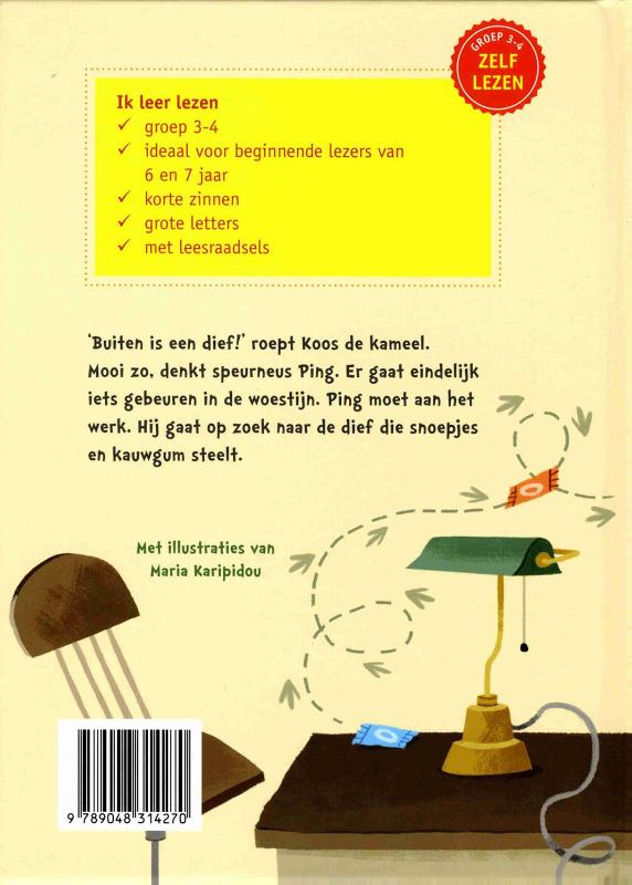 Achterkant van Speurneus Ping en de kauwgumdief