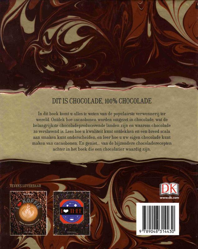 Achterkant van I love chocolade