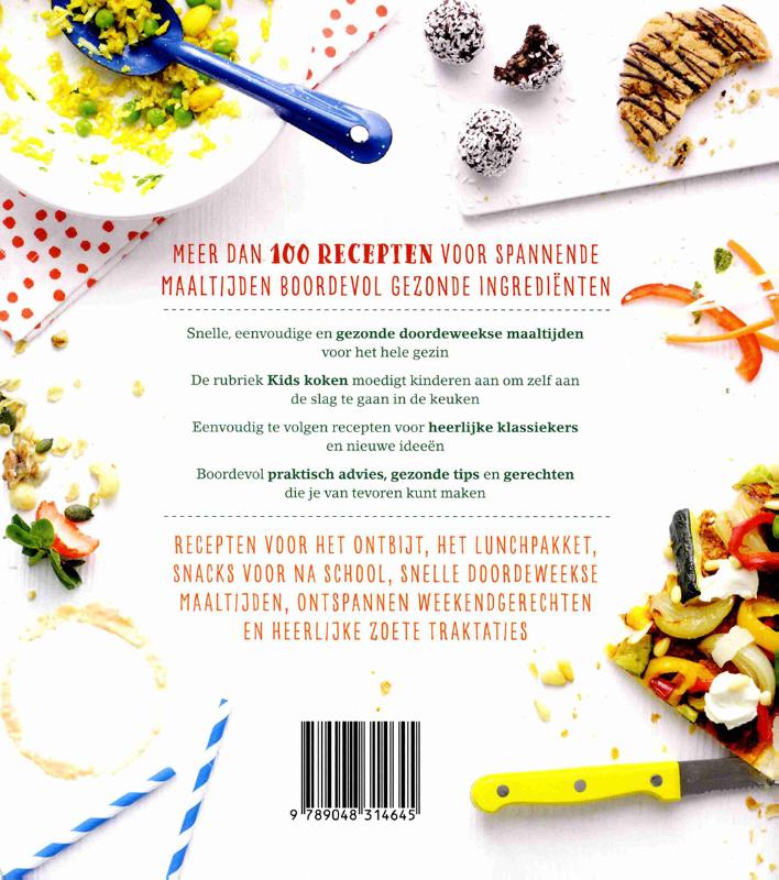 Achterkant van Gezond en vegetarisch koken voor kids