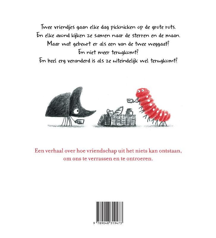 Achterkant van Uit het niets