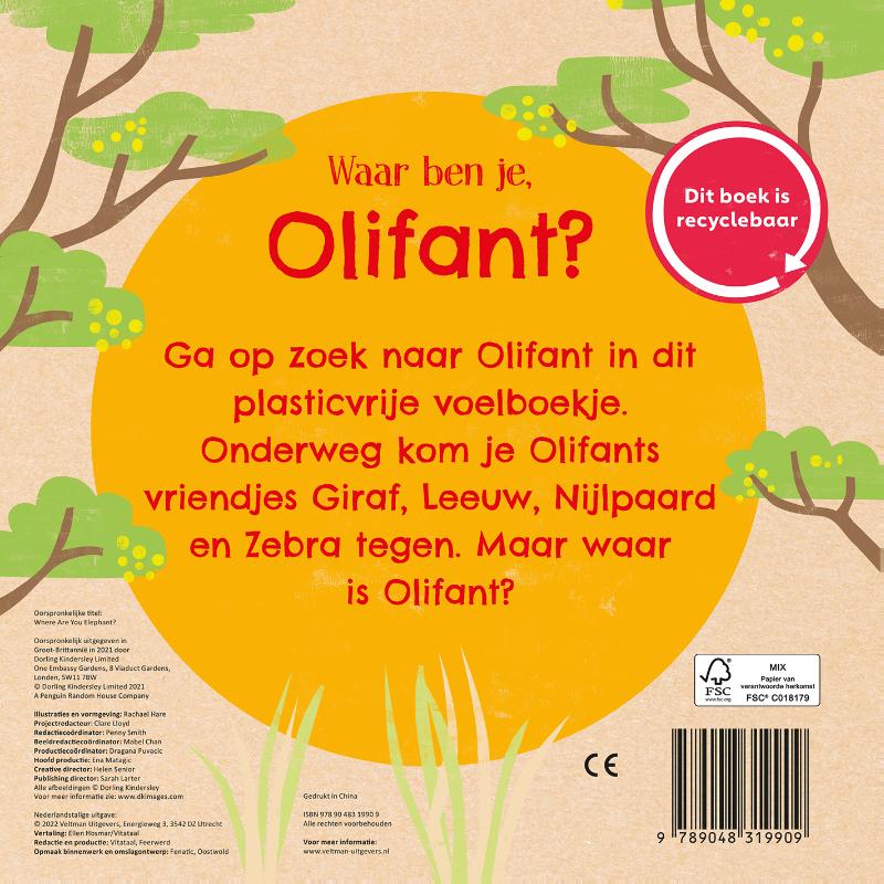 Achterkant van Waar ben je, Olifant?