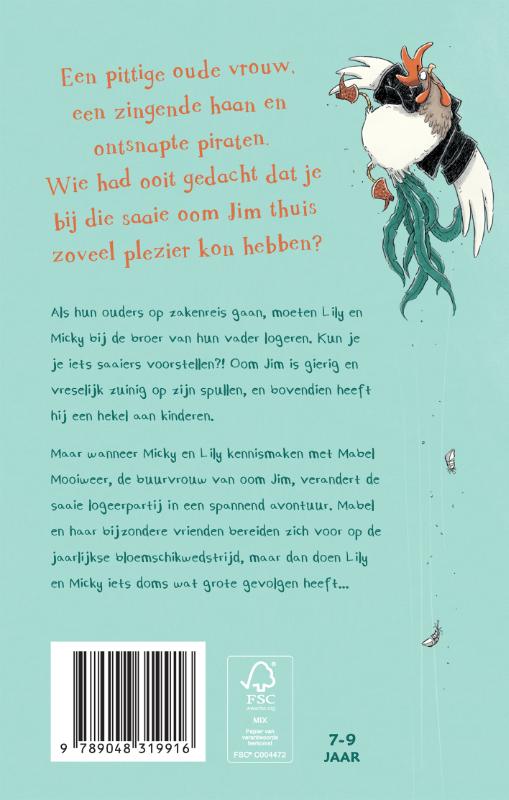 Achterkant van Mabel Mooiweer en de minipiraten