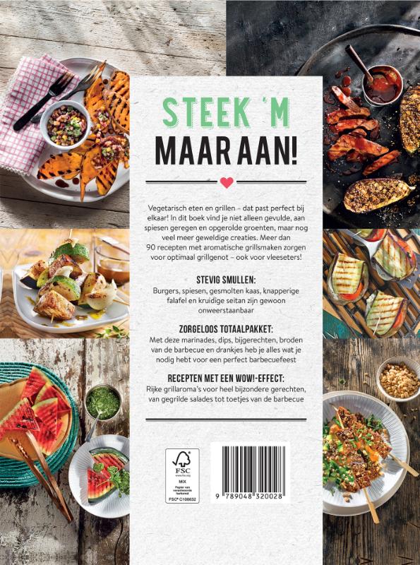 Achterkant van Veggie BBQ