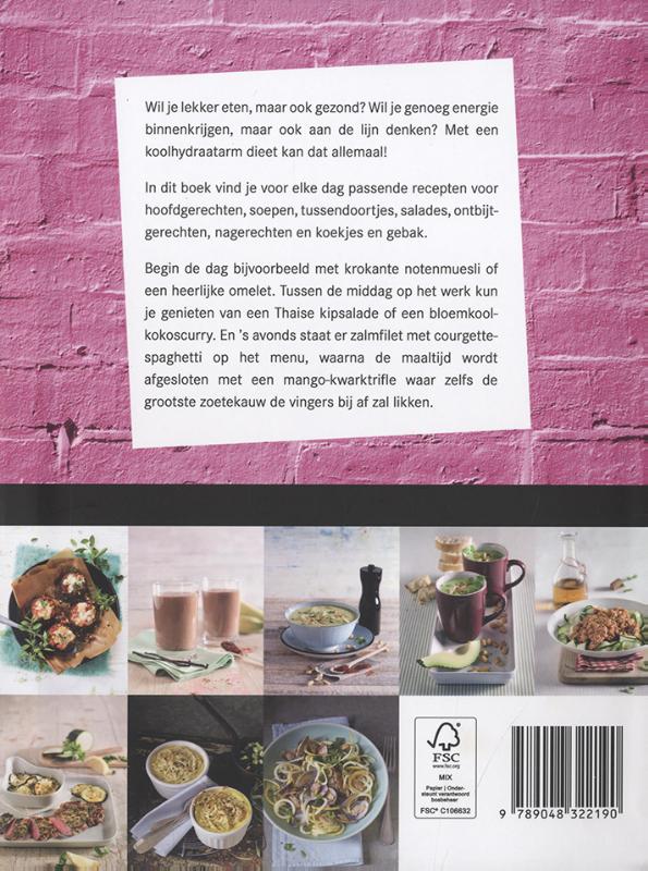 Achterkant van Het grote koolhydraatarme kookboek