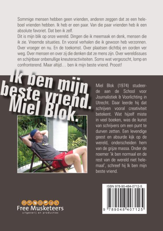 Achterkant van Ik ben mijn beste vriend