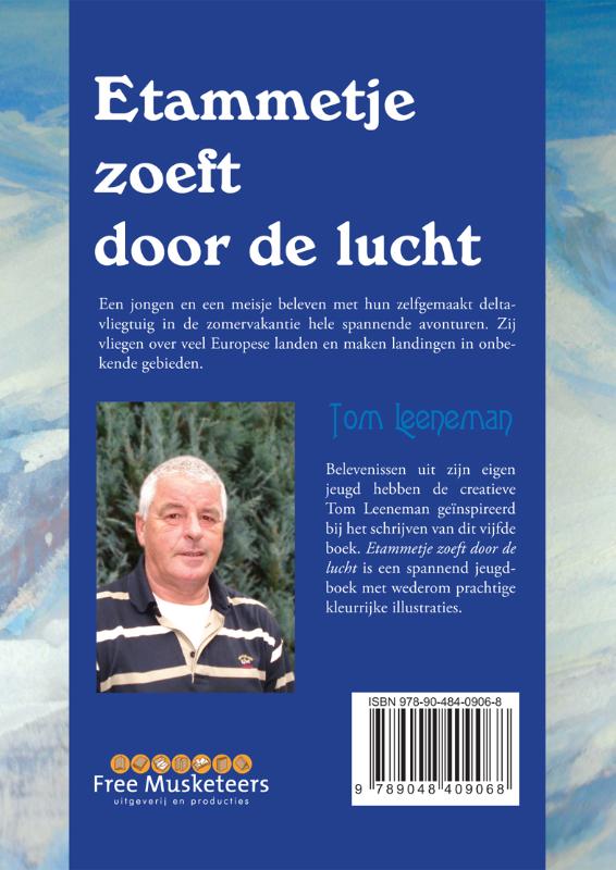 Achterkant van Etammetje zoeft door de lucht