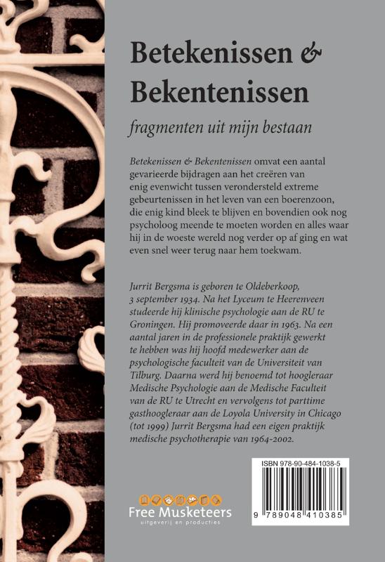 Achterkant van Betekenissen & Bekentenissen