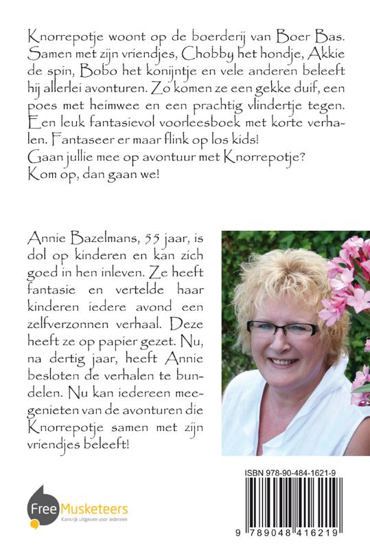Achterkant van De avonturen van Knorrepotje het varkentje