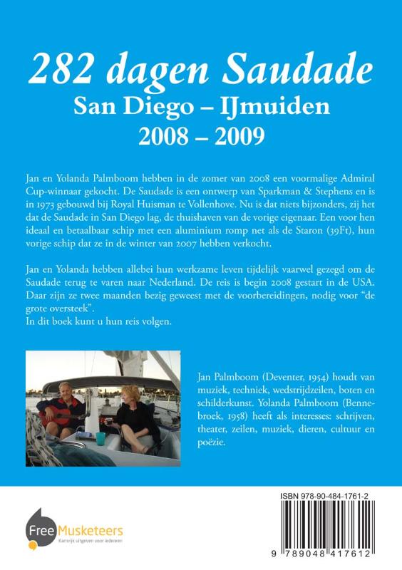 Achterkant van 282 dagen Saudade (San Diego - IJmuiden 2008-2009)