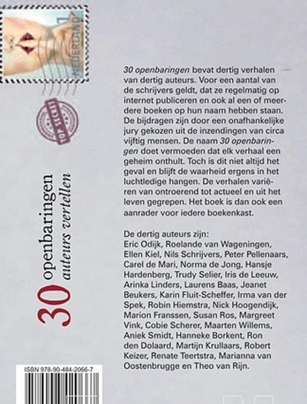 Achterkant van 30 openbaringen