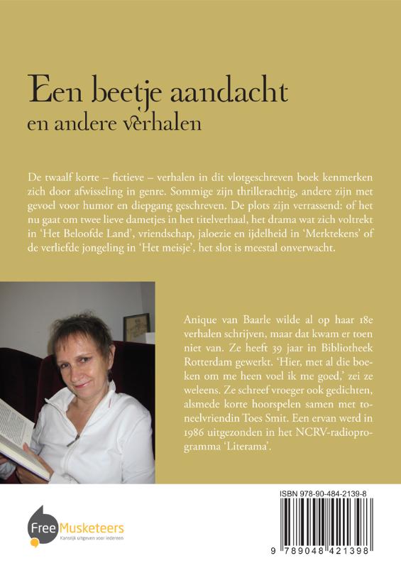 Achterkant van Een beetje aandacht en andere verhalen