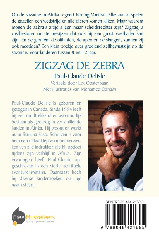 Achterkant van Zigzag de zebra