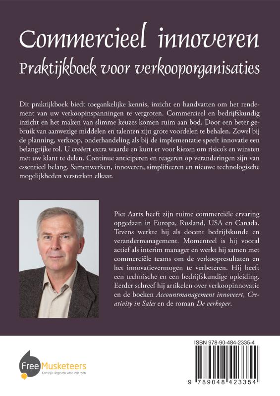 Achterkant van Praktijkboek voor verkooporganisaties