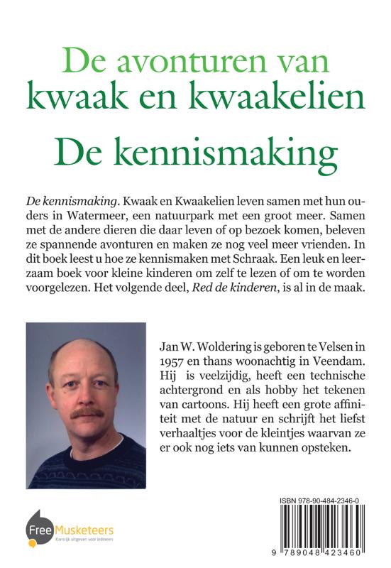 Achterkant van De avonturen van Kwaak en Kwaakelien