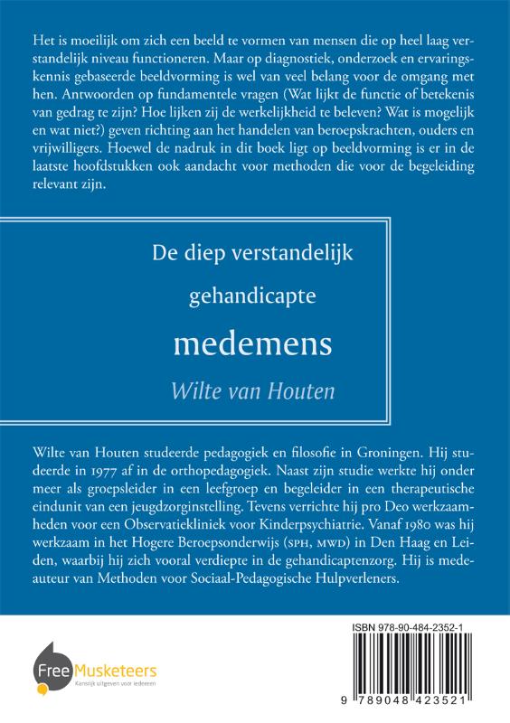 Achterkant van De diep verstandelijk gehandicapte medemens