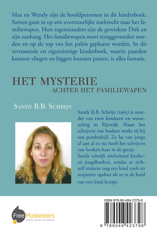 Achterkant van Het mysterie achter het familiewapen