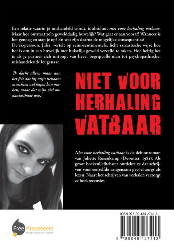 Achterkant van Niet voor herhaling vatbaar