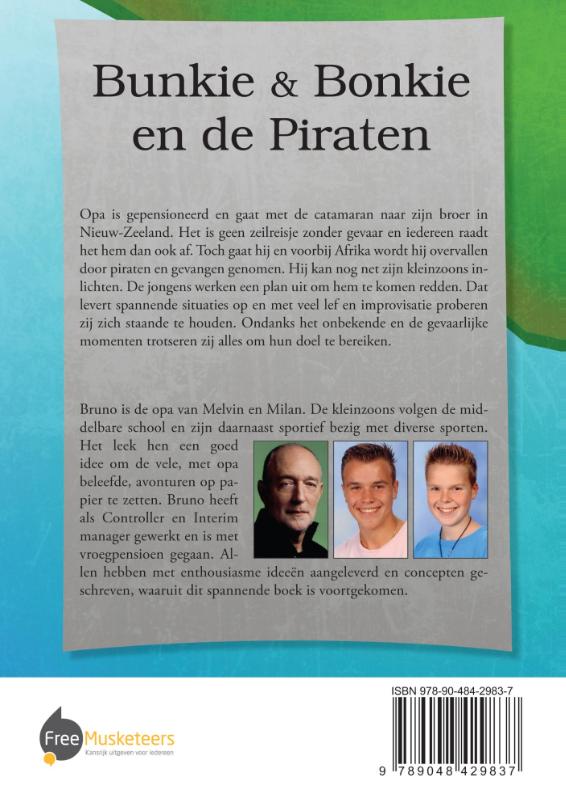 Achterkant van Bunkie en Bonkie en de piraten