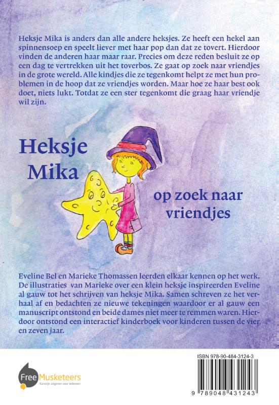 Achterkant van Heksje Mika op zoek naar vriendjes