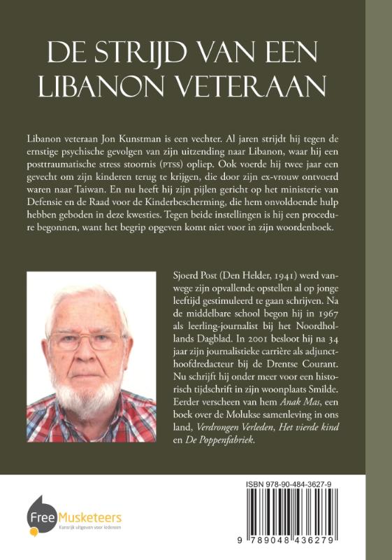 Achterkant van De strijd van de Libanon veteraan