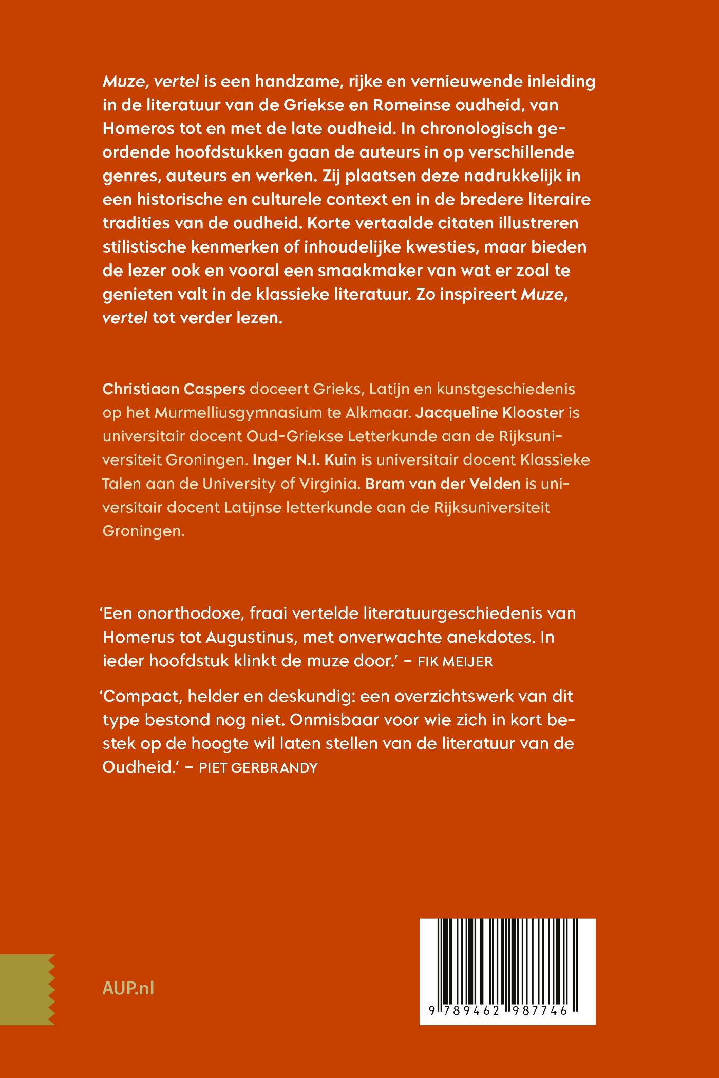 Achterkant van Muze, vertel