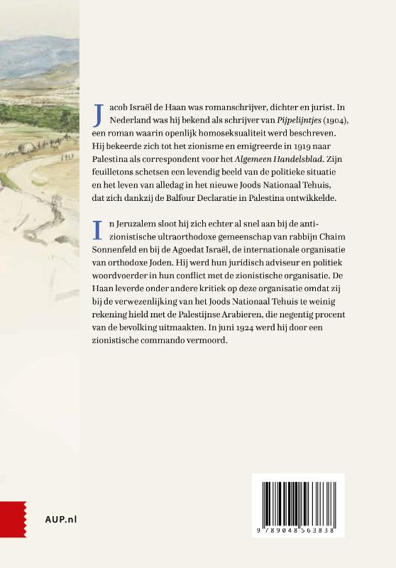 Achterkant van Jacob Israël de Haan in het Palestijnse labyrint, 1919-1924