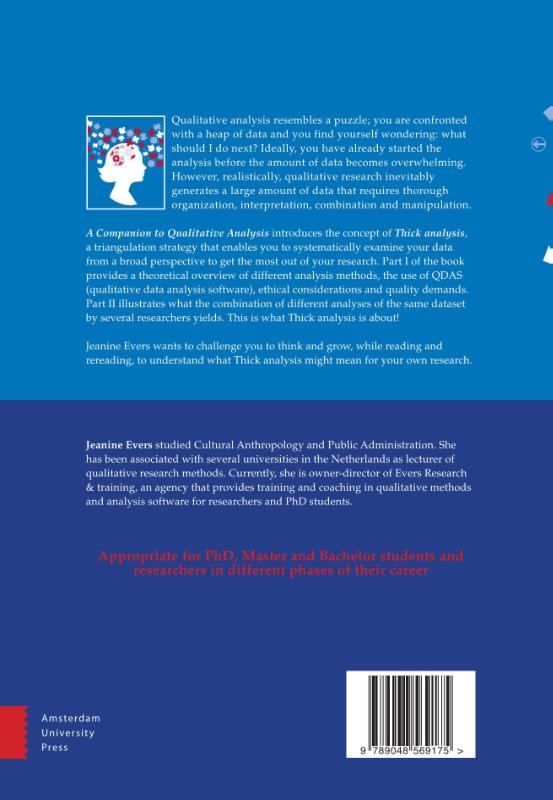 Achterkant van Companion to Qualitative Analysis