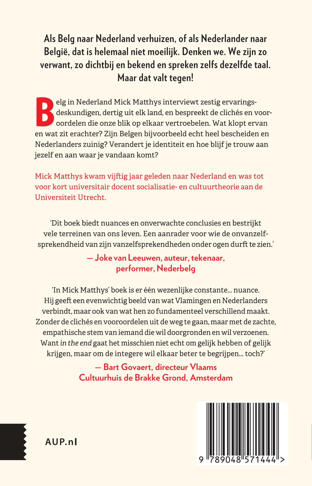 Achterkant van Waarom Belgen gelijk hebben en Nederlanders gelijk krijgen