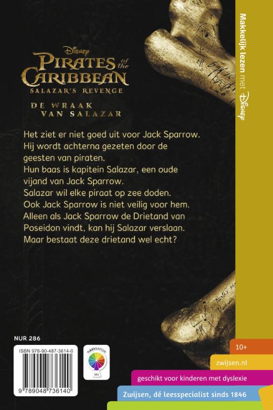 Achterkant van Pirates of the Caribbean De wraak van Salazar