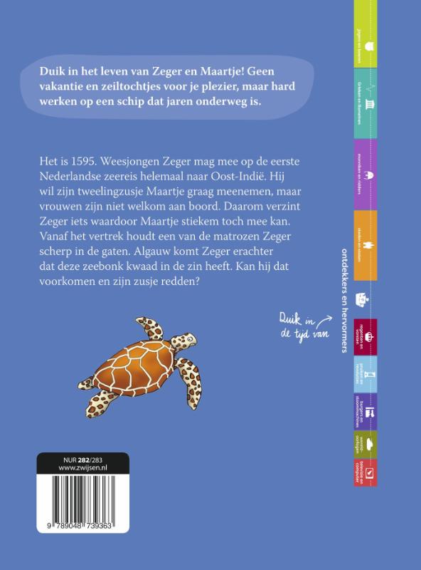Achterkant van Geheim op zee