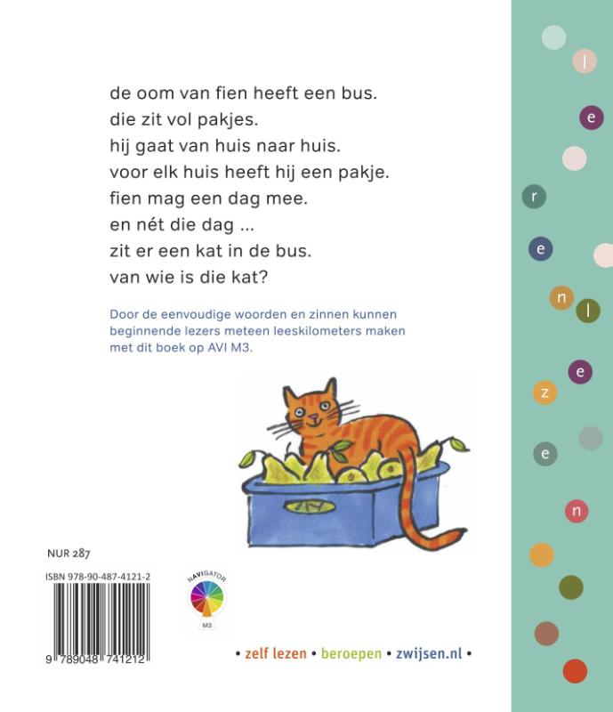 Achterkant van een kat in de bus