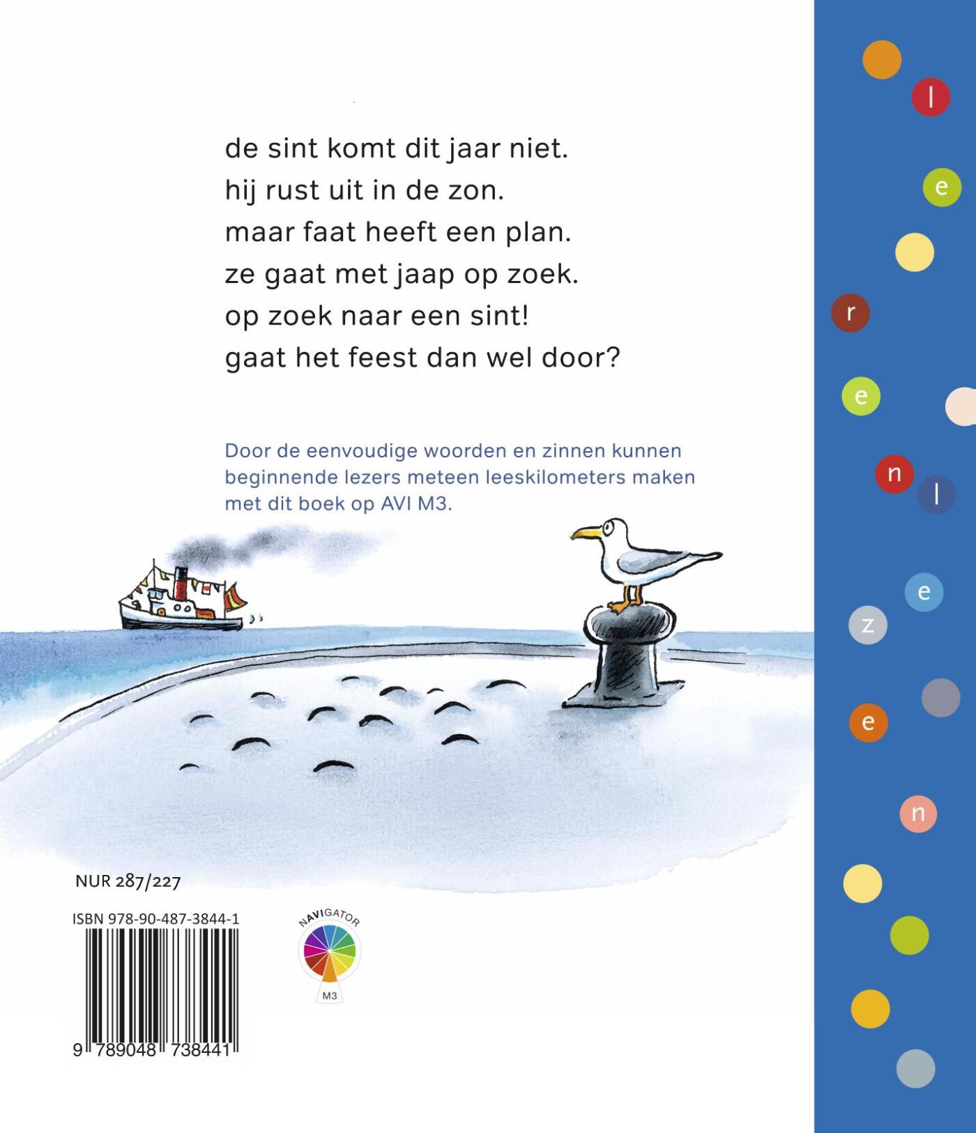 Achterkant van Pakket op zoek naar een sint (5 ex)