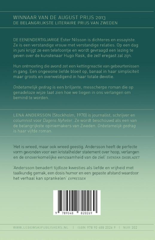 Achterkant van Onbetamelijk gedrag