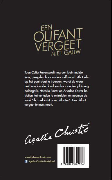 Achterkant van Een olifant vergeet niet gauw