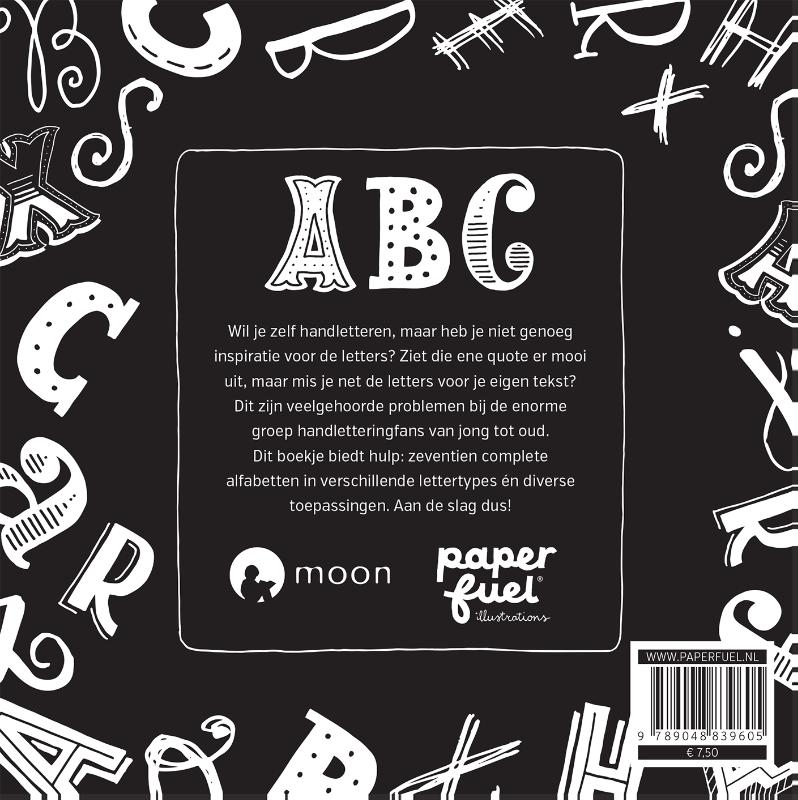 Achterkant van Handlettering ABC doe je zo!
