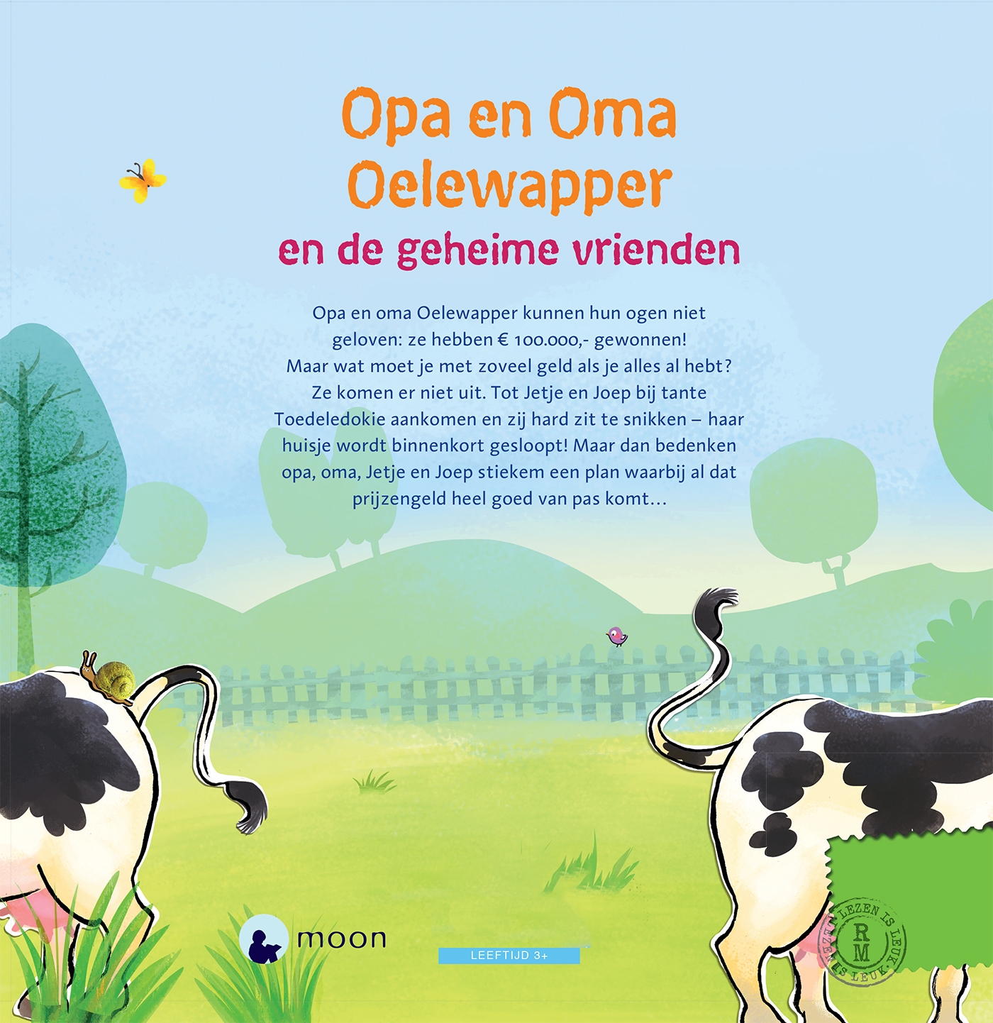 Achterkant van Opa en Oma Oelewapper en de geheime vrienden