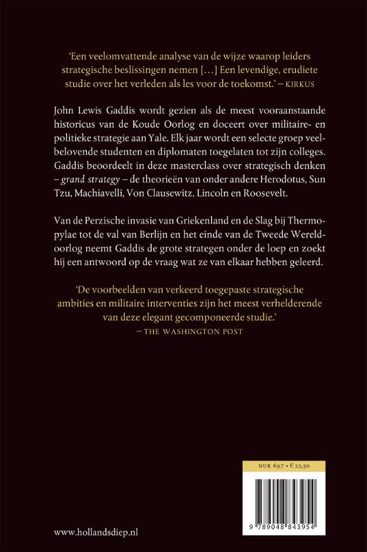 Achterkant van Over strategisch denken