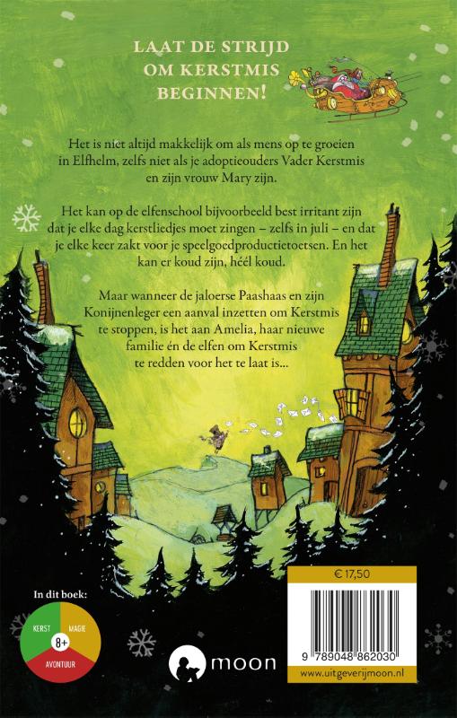 Achterkant van Vader Kerstmis en ik