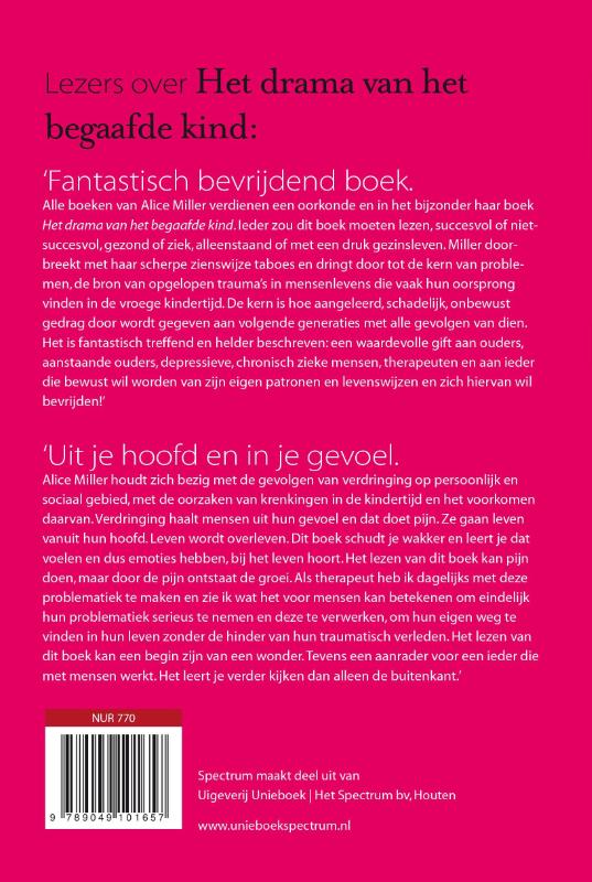 Achterkant van Drama van het begaafde kind