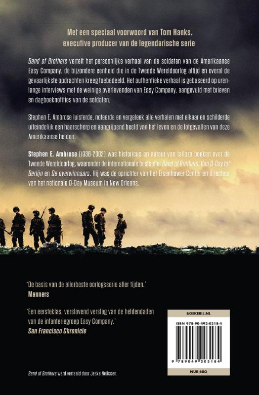 Achterkant van Band of Brothers